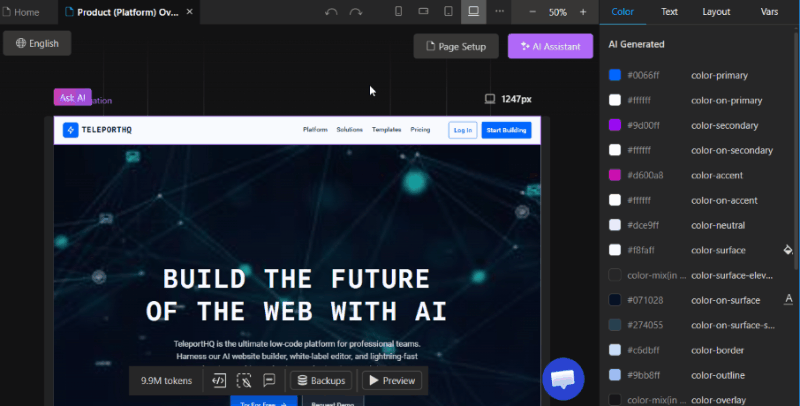 Animation of AI quick prompts